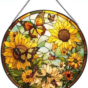Sunflower and Butterfly Suncatcher